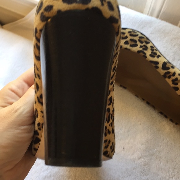 Ann Taylor suede leopard print pumps - Picture 4 of 5